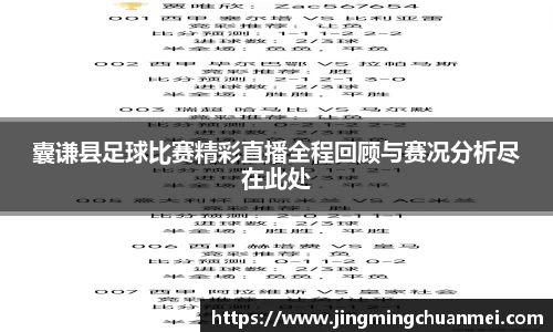 囊谦县足球比赛精彩直播全程回顾与赛况分析尽在此处