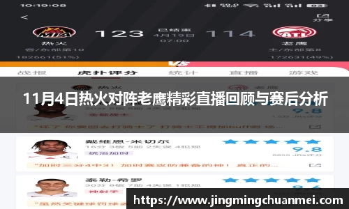 11月4日热火对阵老鹰精彩直播回顾与赛后分析